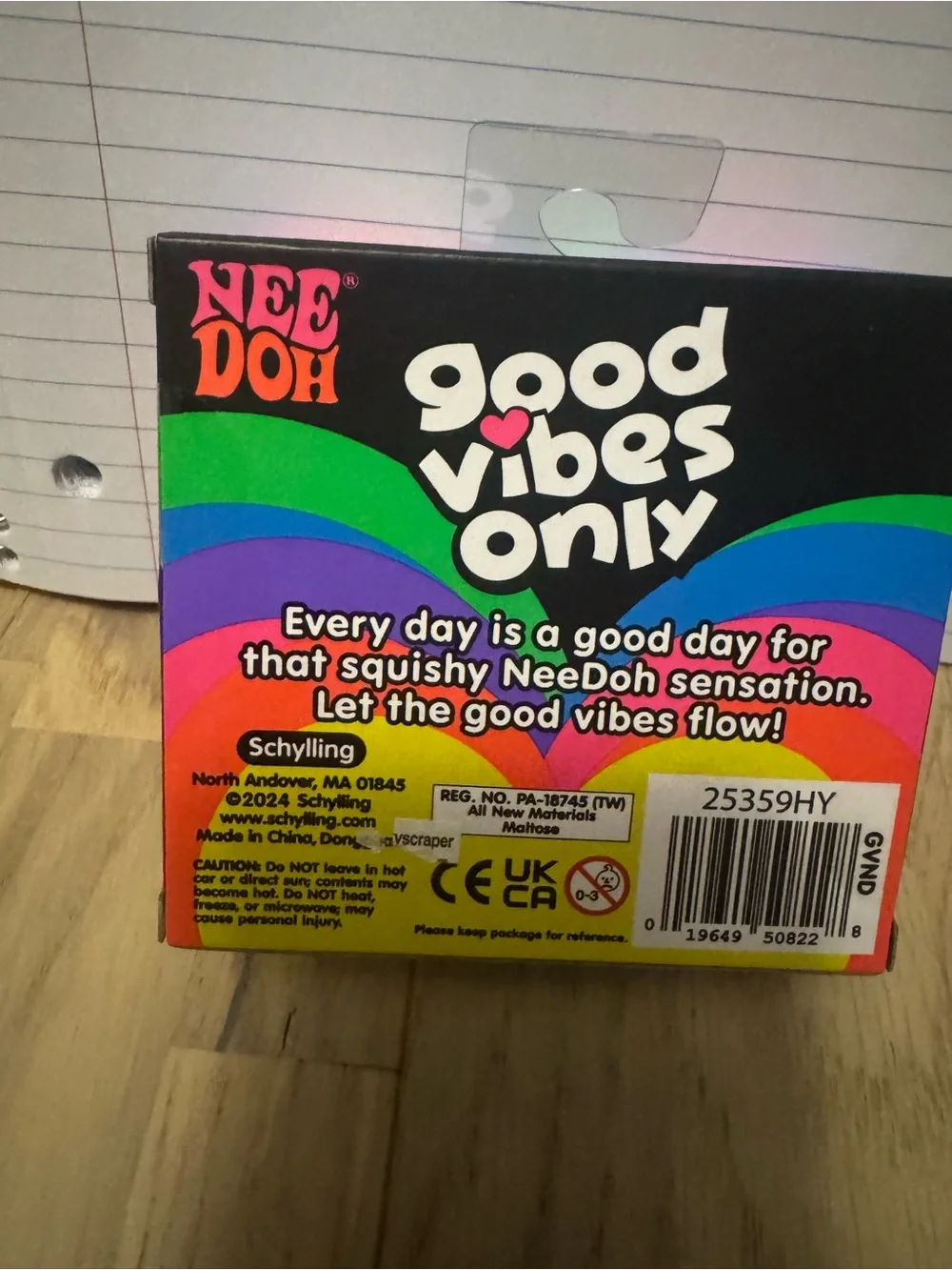 Needoh Purple Heart Squishy Toy — Good Vibes Only